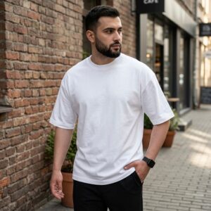 Men’s Essential Round Neck T-Shirt – Classic White