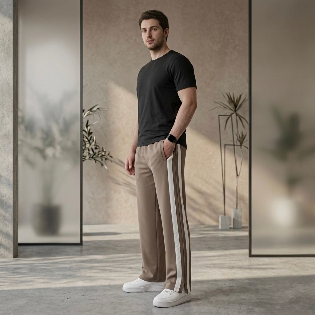 Men’s Premium Relaxed Fit Trouser – Stone Beige