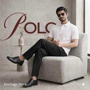 Premium White Polo T-Shirt for Men | Polyester Cotton PC | Regular Fit Half Sleeve