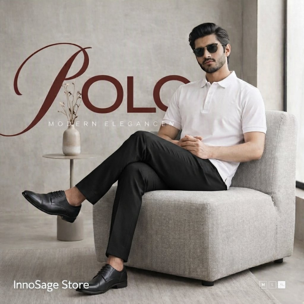 Premium White Polo T-Shirt for Men | Polyester Cotton PC | Regular Fit Half Sleeve